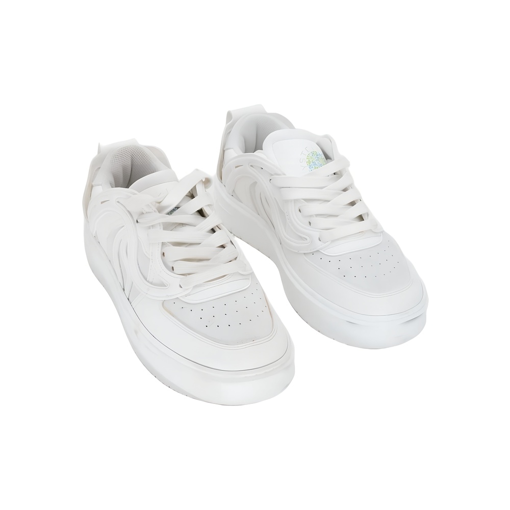 Stella Mccartney Womens S Wave 1 Low-Top Sneakers White Size 4.5-5M EU 35